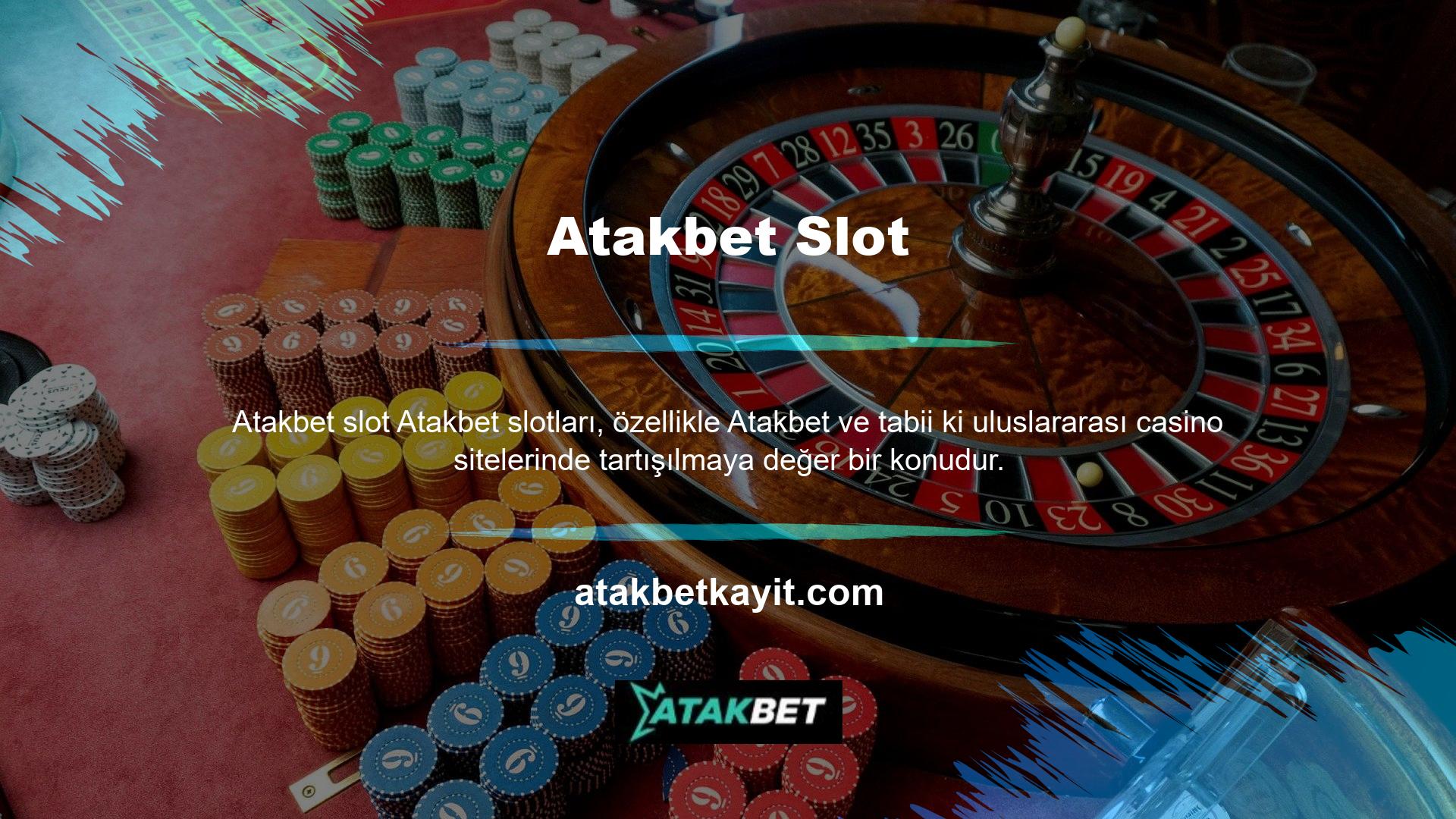 Slot içeriği, belirli şirket web sitelerinde ve canlı casino yayınlarında mevcuttur